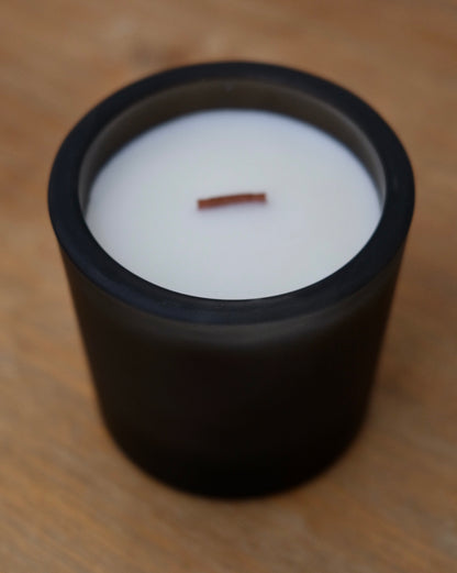 Frosted Black Soy Wax Candle