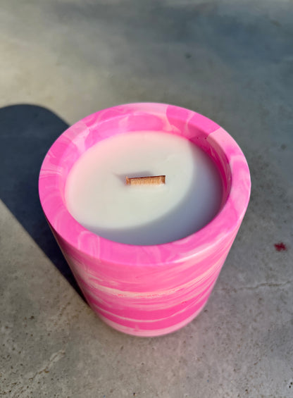 Pink Marble Scented Candle